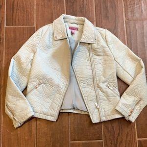 Girls Faux Leather Jacket